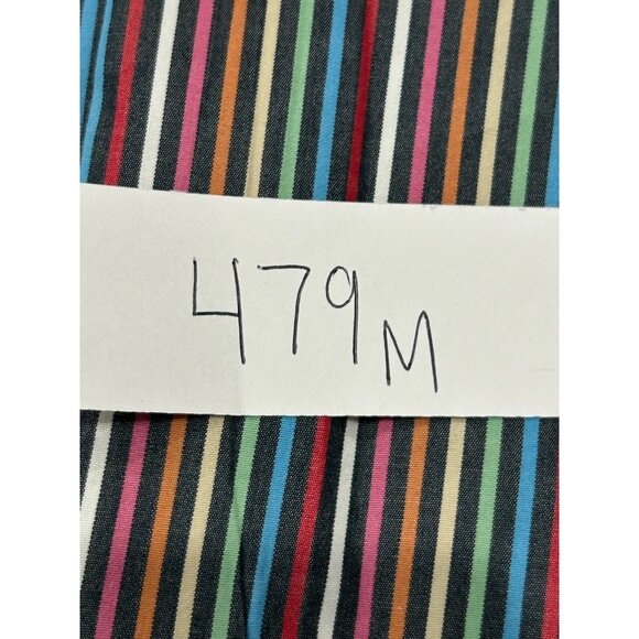 Visconti Uomo Striped Long Sleeve Button Front Shirt Multi Sz 3XLB Rainbow Work - Picture 9 of 10